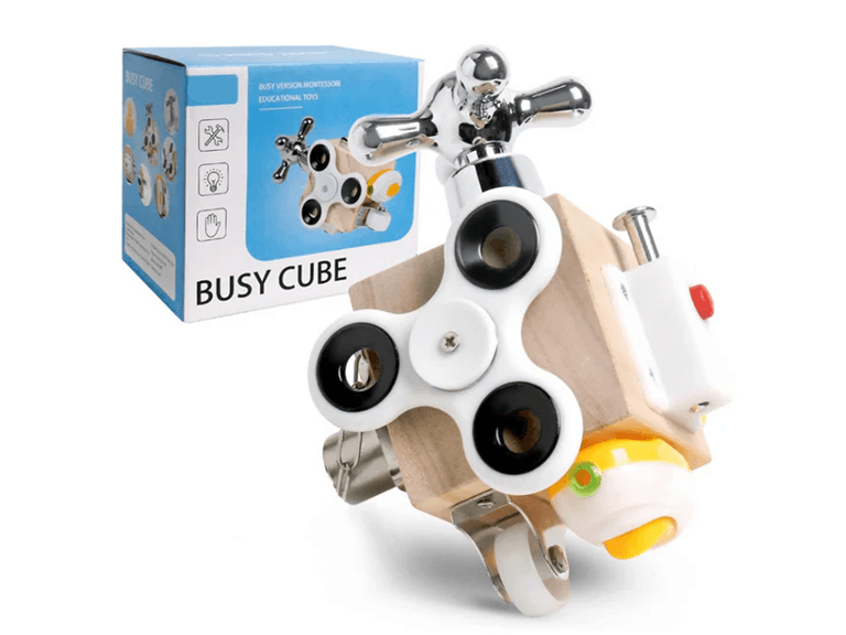 Kids Montessori Busy Cube Toy - Image 1