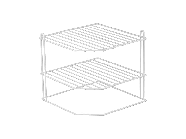Home Basics Corner Rack, White - Image 1