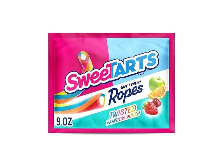 1PK SweeTARTS Ropes, Candy, Twisted Rainbow Punch - Image 1