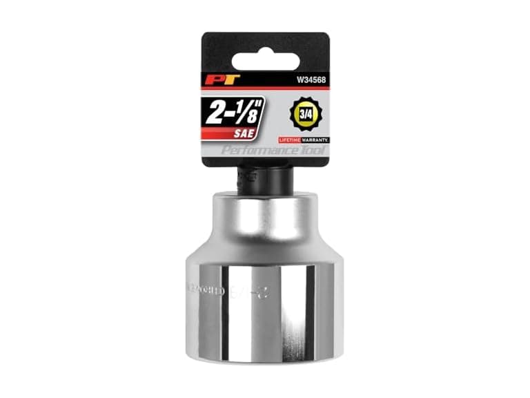 Performance Tool W34568 3/4-Inch Drive 12-Point SAE Standard Socket, 2-1/8-Inch - Image 1