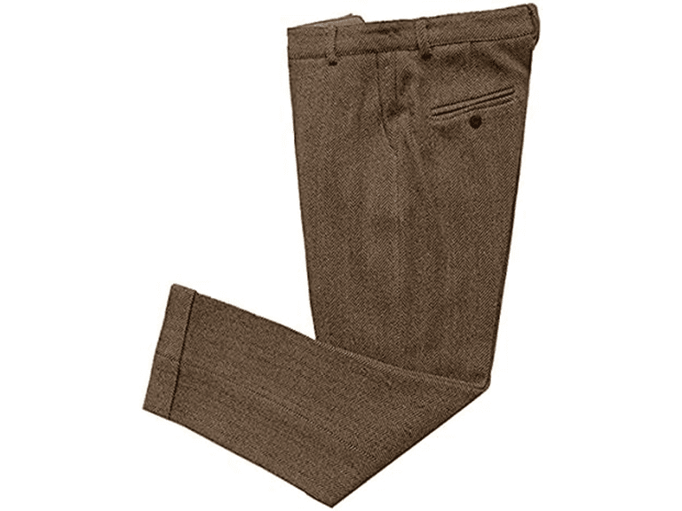 Vintage Tweed Dress Regular Fit Slacks - Image 1