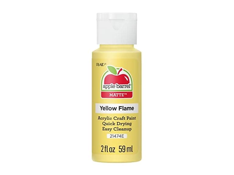 Apple Barrel Acrylic Paint- Yellow Flame - Image 1
