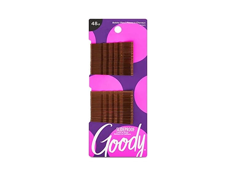 Goody SlideProof Bobby Pins Brown 48ct - Image 1