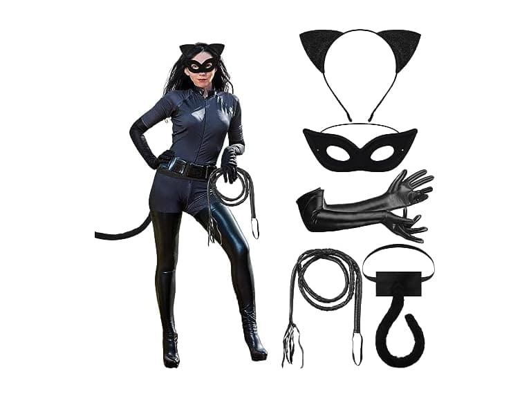 Halloween Black Cat Costume Set - Image 1