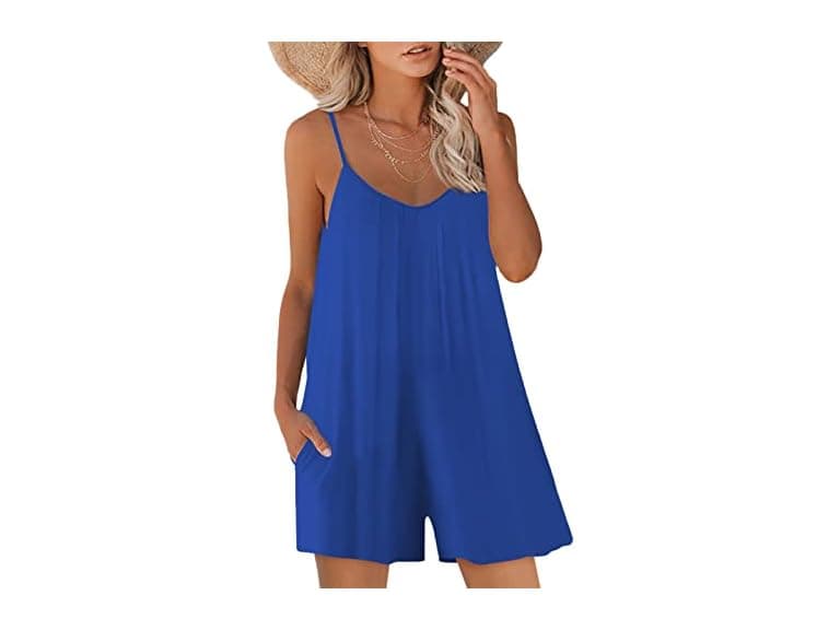 Snugwind Women (S) Sleeveless Strap Shorts Romper