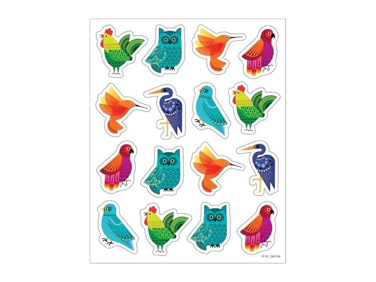 IXL Feathered Friends Stickers - 72pc - Image 1