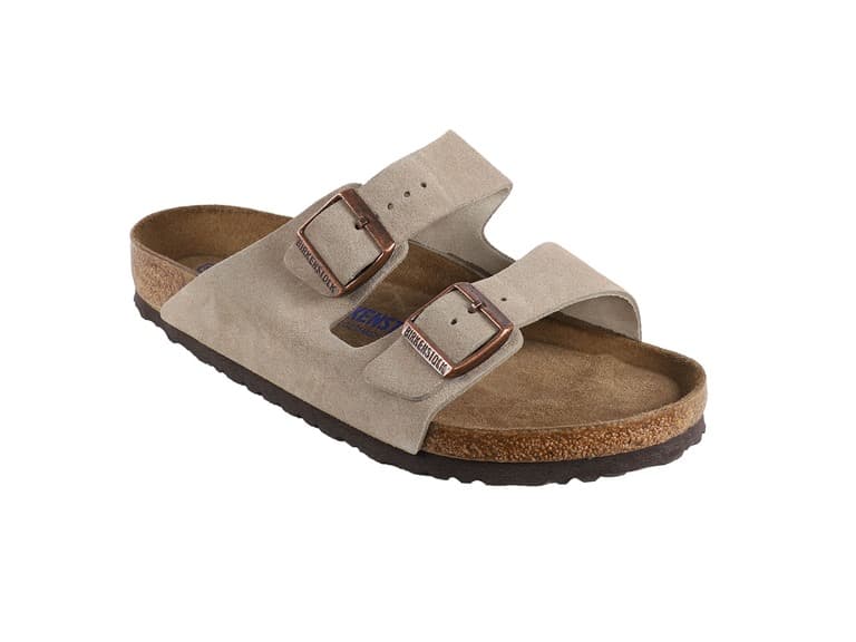 Birkenstock Arizona Soft Footbed Sandal Suede Leather (Open Box) - Image 1
