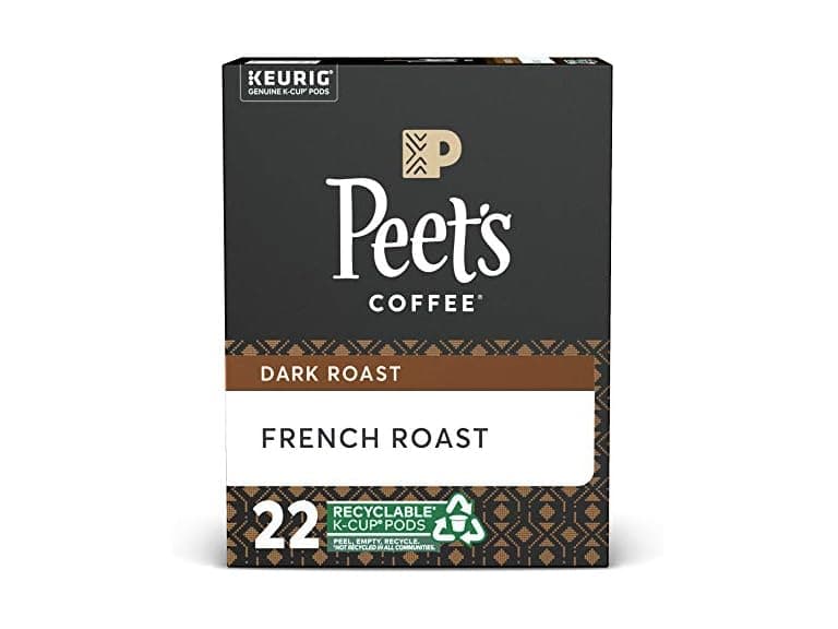 Peet's Coffee French Roast, Dark Roast 22 Pods - Image 1