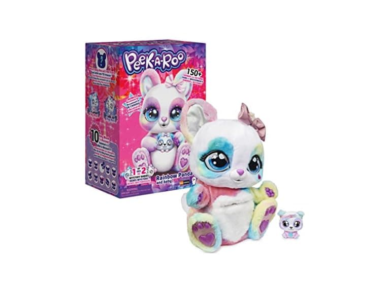Interactive Rainbow Plush Toy and Baby - Image 1