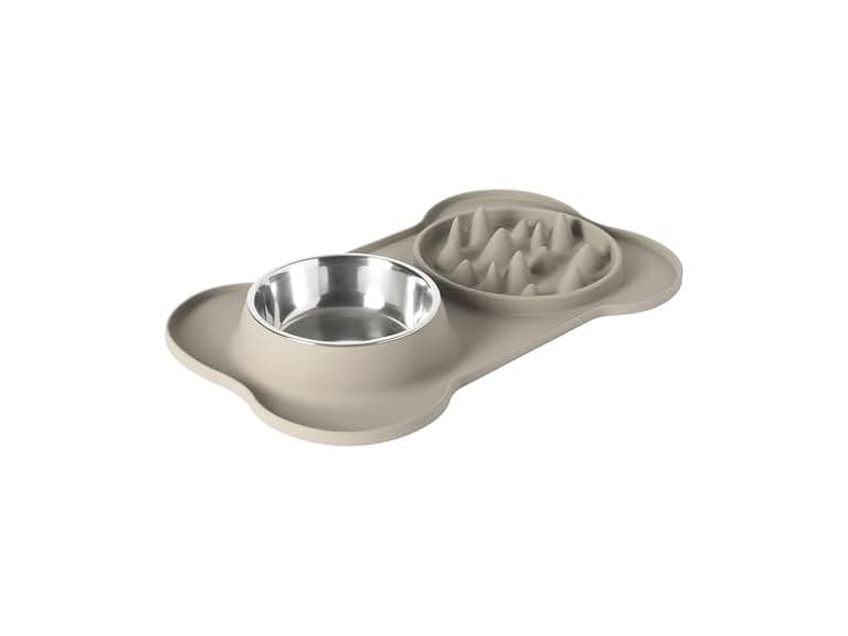 Gibson Home Curious Canines Slow Feeder Dog Bowl Set - Image 1