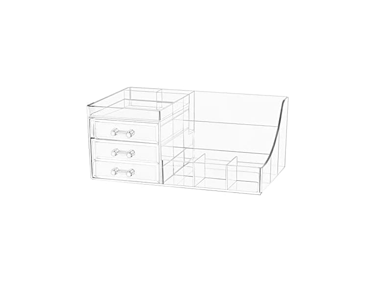 Cq acrylic 1 Pack Clear Make Up Organizer Countertop - Image 1