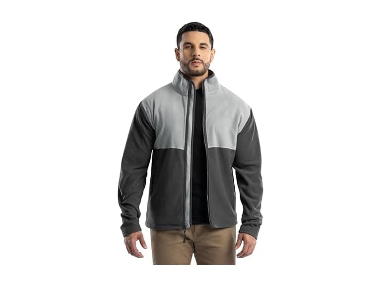 ATG Men Block Micro Fleece Mock Neck Jacket - Image 1