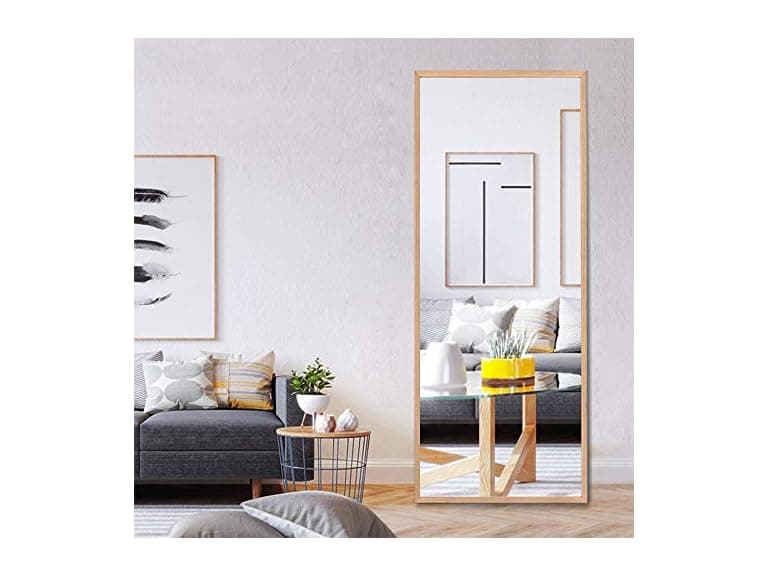 NeuType 65"x22" Wood Full Length Mirror - Image 1