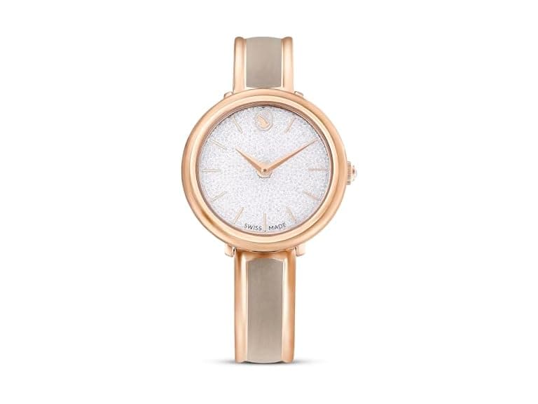 Swarovski Crystalline Bangle Watch Beige - Image 1