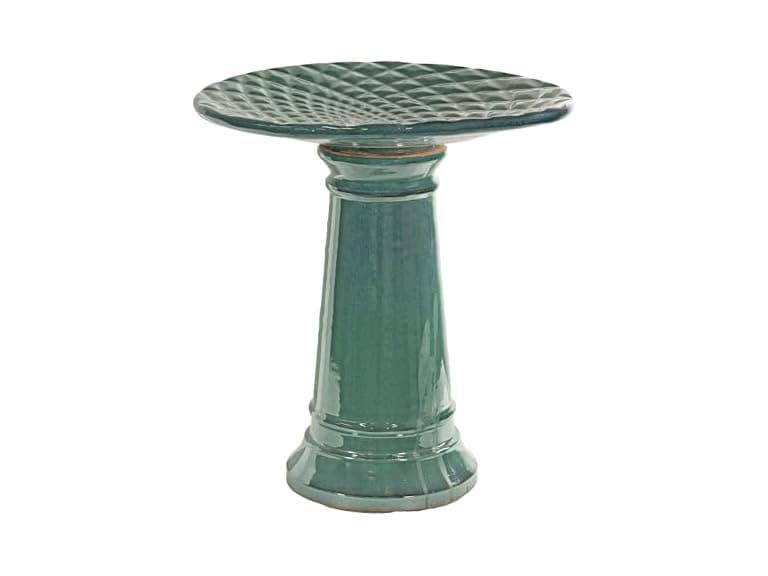 Sunnydaze Rennes Outdoor Ceramic Bird Bath - Image 1