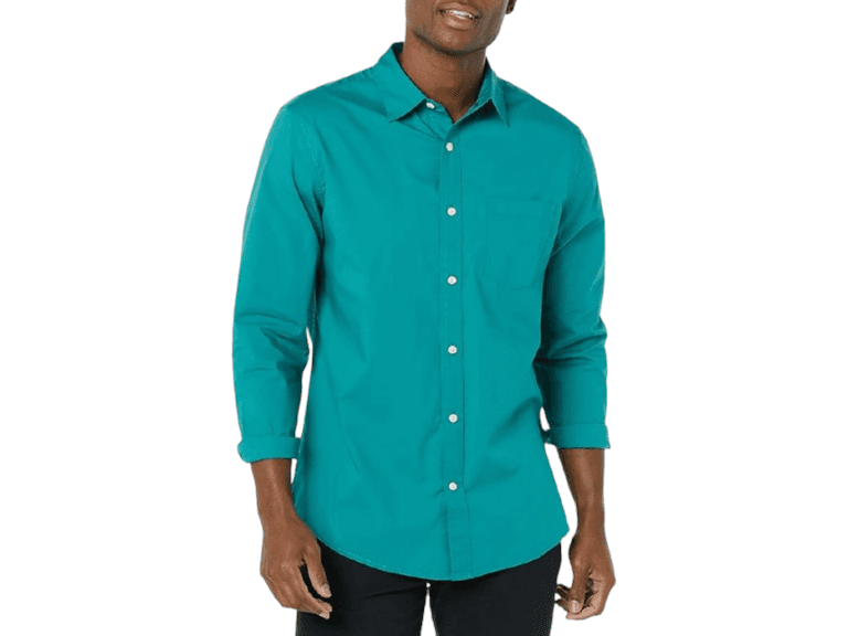 Amazon Essentials Men's Stretch Poplin Shirt - Image 1