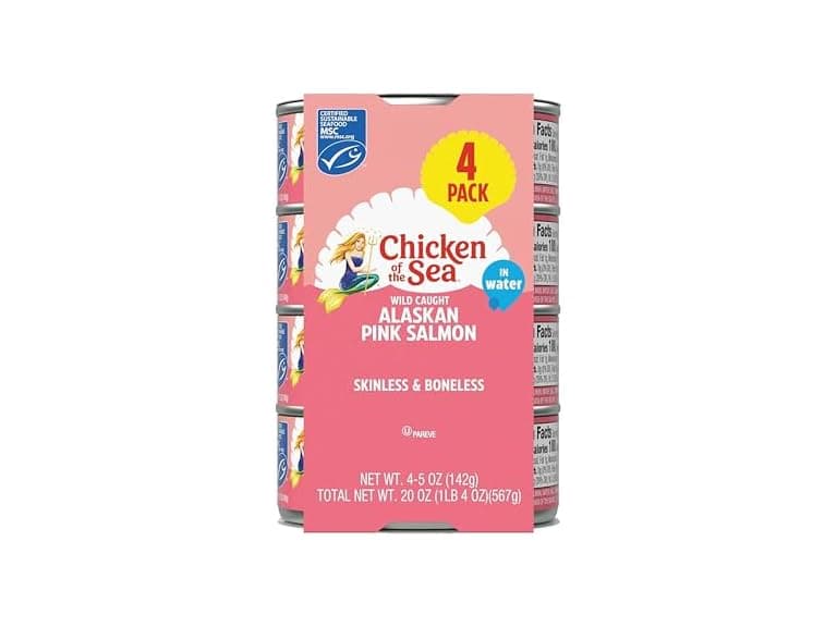 4PK Chicken of the Sea Alaskan Pink Canned Salmon - Image 1