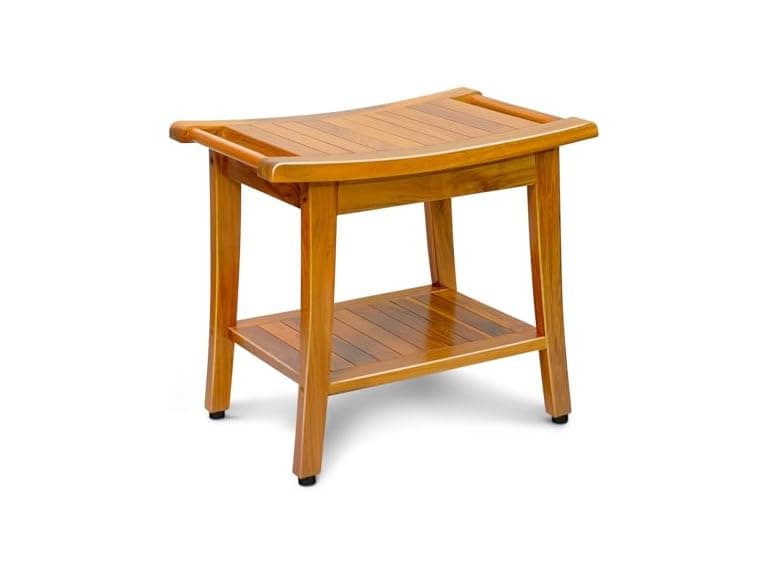 GRBEEVIITEK Teak Shower Bench - Image 1