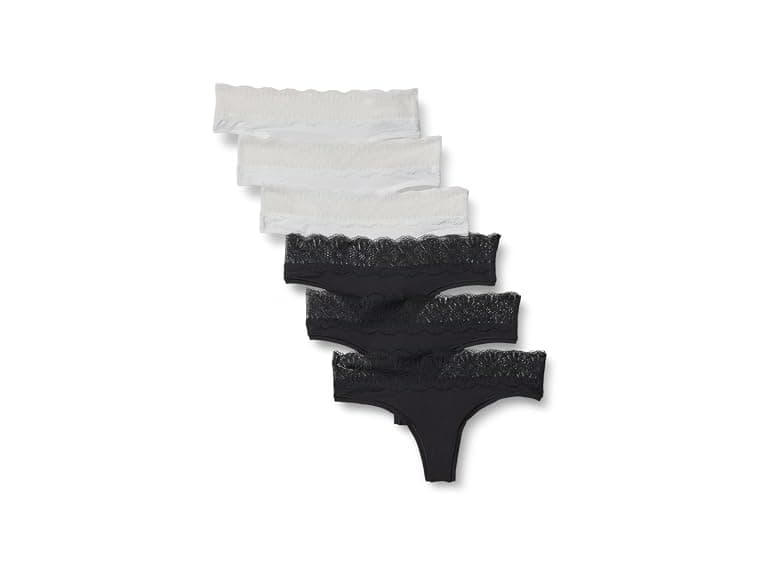 Amazon Essentials Womens Lace Trim Thong 6Pk - Image 1