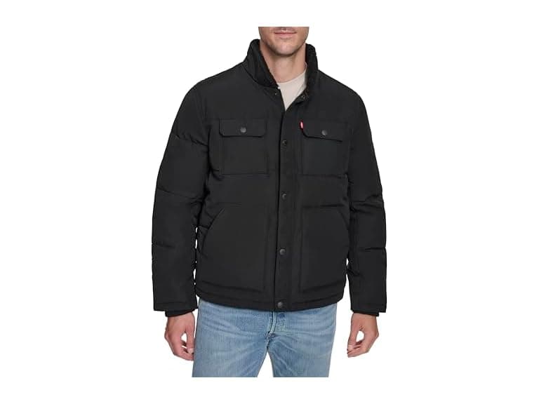 Levi's Men Woodsman Sherpa Collar Puffer Jacket - Image 1