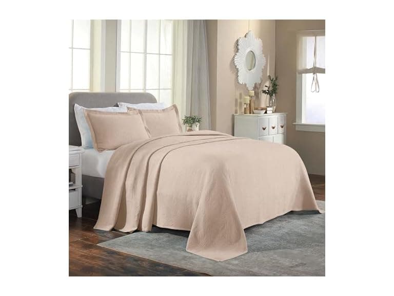 Superior Cotton Matelass Bedspread Set, Celtic Circles - Image 1