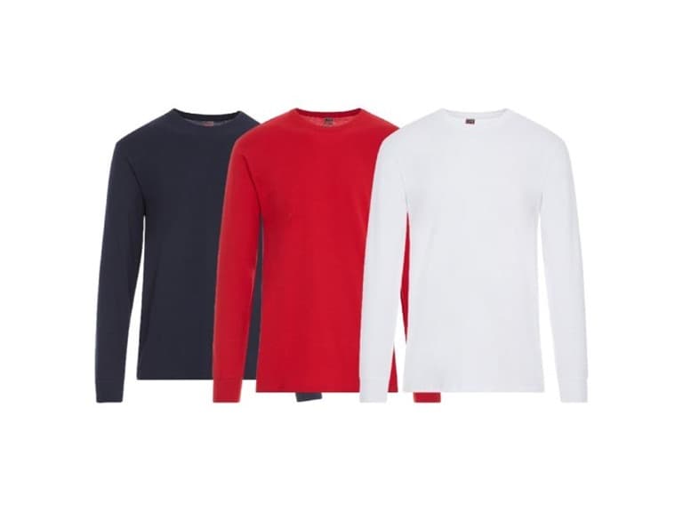 (3Pk) Men's Long Sleeve T-Shirt (S-3XL) - Image 1