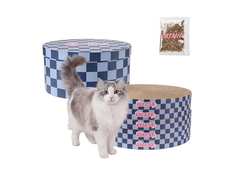 THE LICKER STORE Cardboard Cat Scratcher Pads 5PK - Image 1