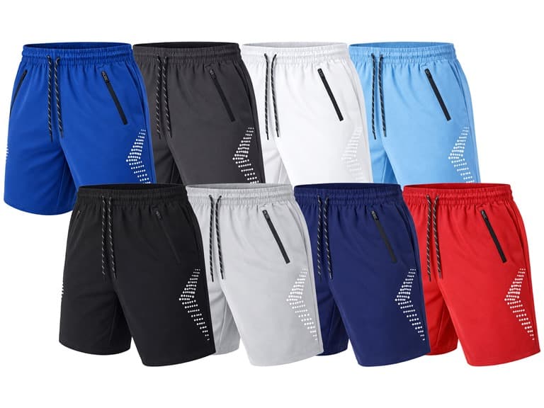 Mens Training Shorts (1Pk, 3Pk, 5Pk) - Image 1