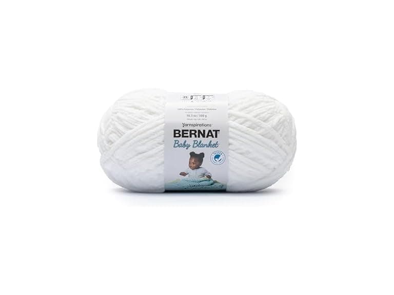 Bernat Baby Blanket Big Ball White - Image 1