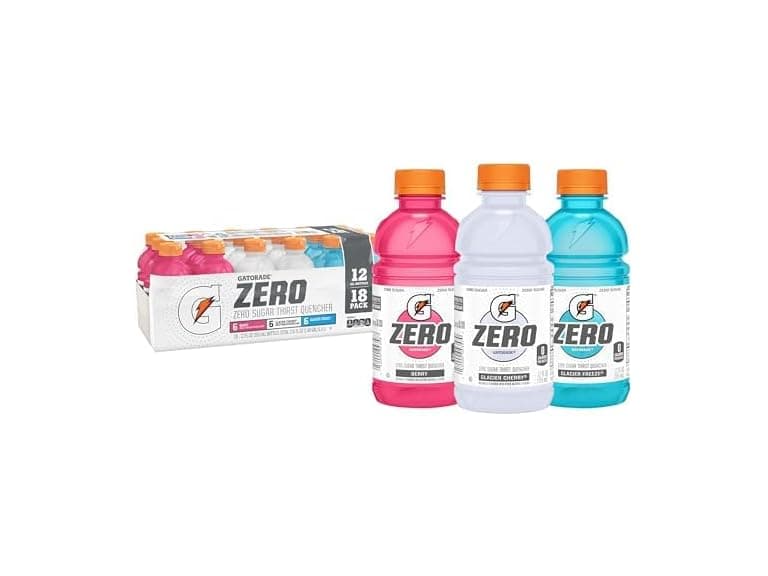 18PK Gatorade Zero Flavor Variety Pack, 12 oz - Image 1