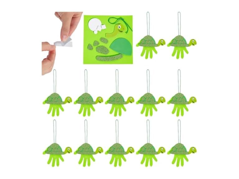 Fun Express Handprint Turtle Sign Kit 12Pc - Image 1