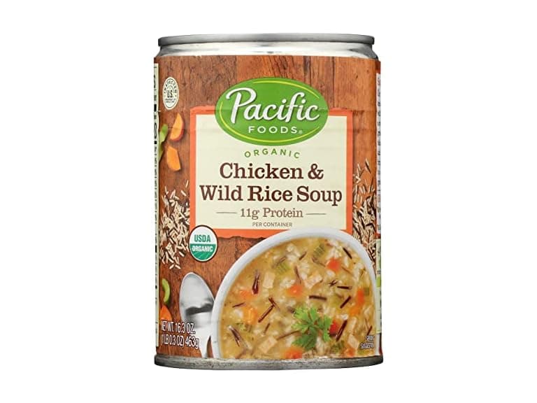 12PK Pacific Foods Organic Chicken & Wild Rice Soup - Image 1