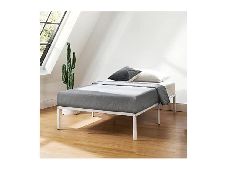 Best Price 14in Platform Bed White Twin - Image 1