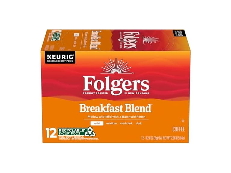 Folgers Breakfast Mild Roast Coffee, 12 Pods - Image 1