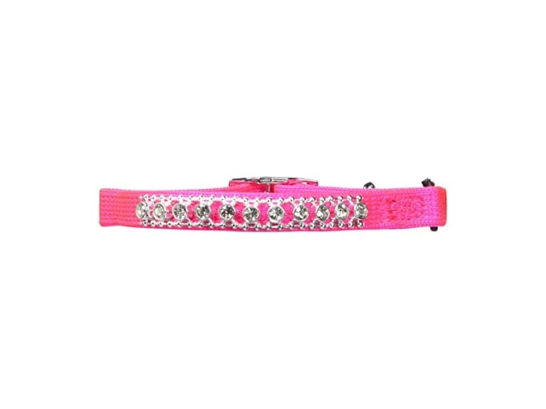 Petmate Bling Elastic Cat Collar, 0.375" x 8-10" - Image 1