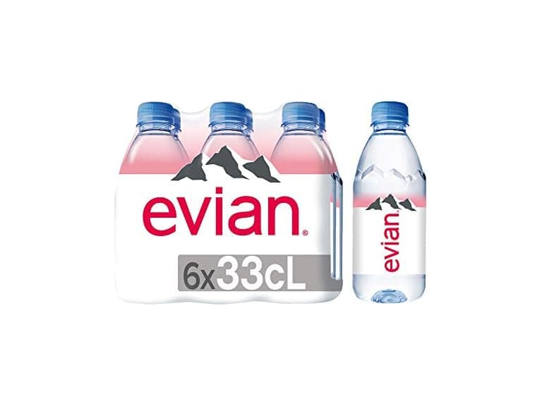 6PK evian Natural Spring Water, Bottled Natural Spring - Image 1