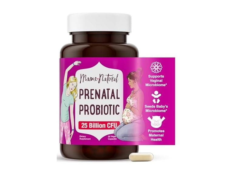 Mama Natural Prenatal Probiotics 25 Billion CFU - Image 1