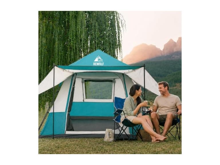 HEWOLF Instant Pop-Up Tent 4-6 Person