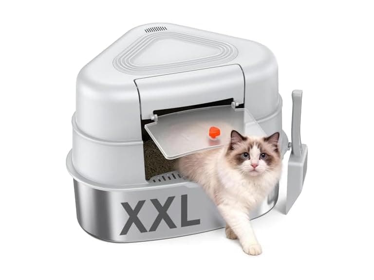 Chumajor XXL Stainless Steel Litter Box - Image 1