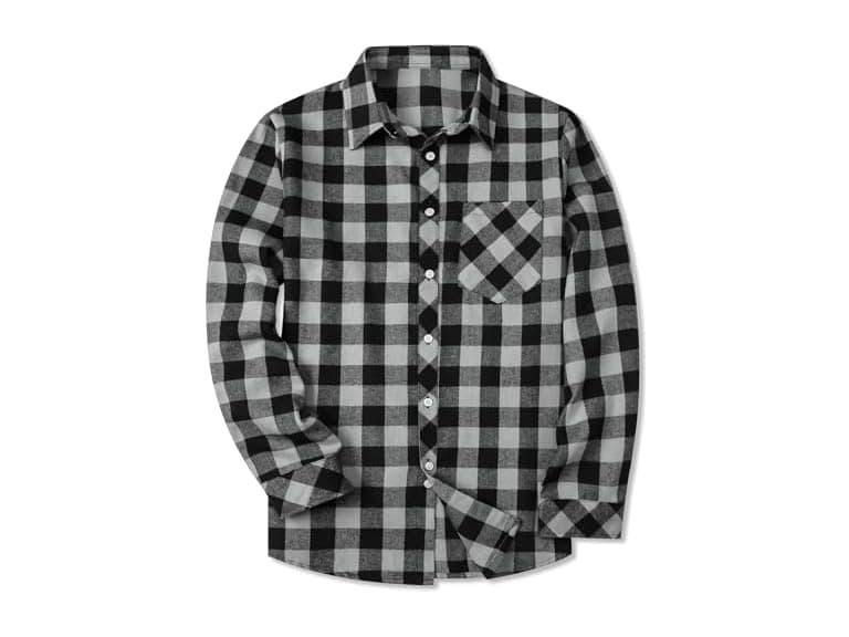 Sangtree Men (XXL) Flannel Long Sleeve Down Shirts - Image 1