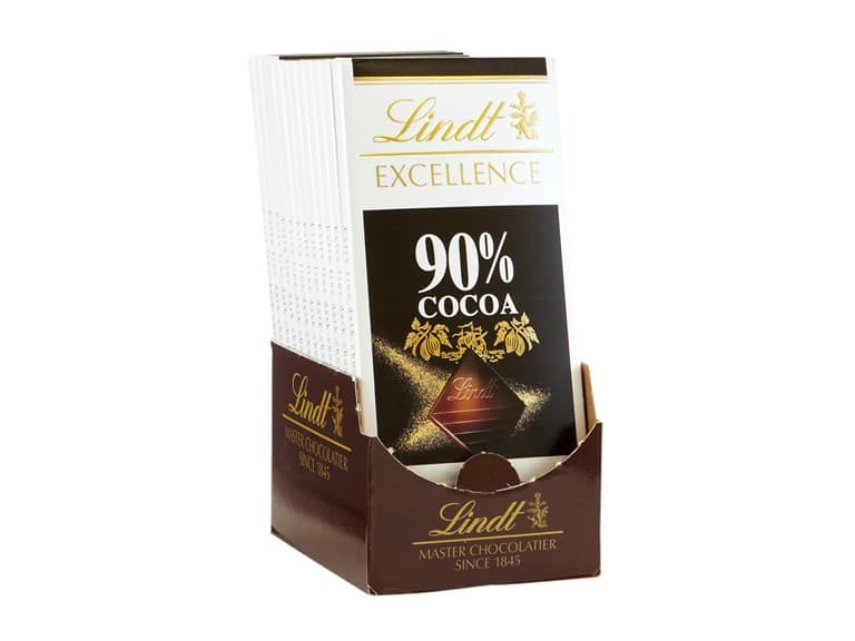 Lindt EXCELLENCE 90% Dark Choc Bar 12pk - Image 1