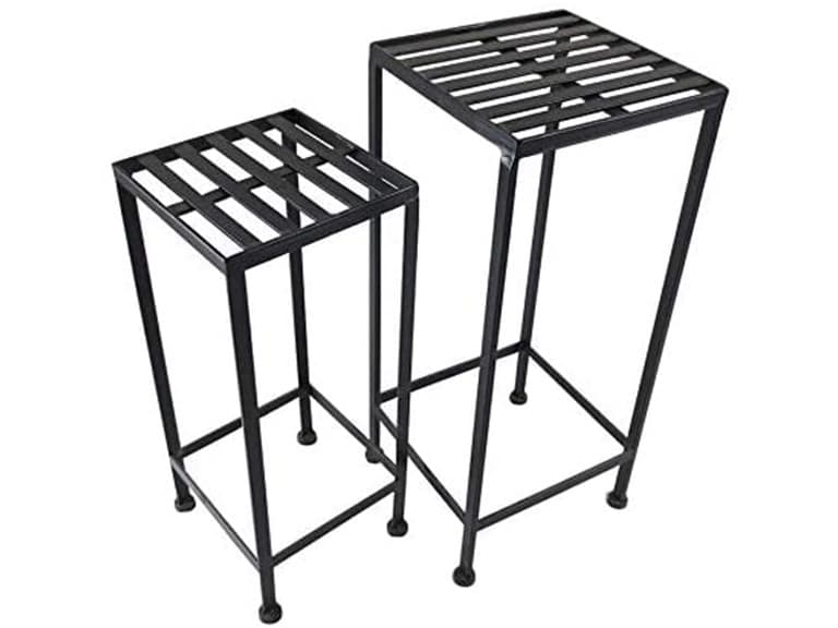 Iron Plant Stands, Set of 2 - Image 1