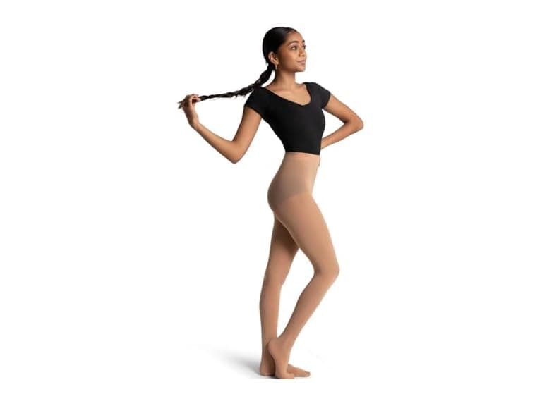 Capezio Studio Basics Footed tights, Small-Med - Image 1