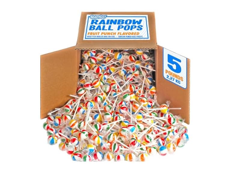 Swirleey Rainbow Lollipops - 5 Pounds - Image 1