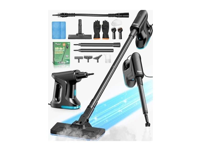 Heavy Duty Steam Mop 14-in-1 Black - Image 1