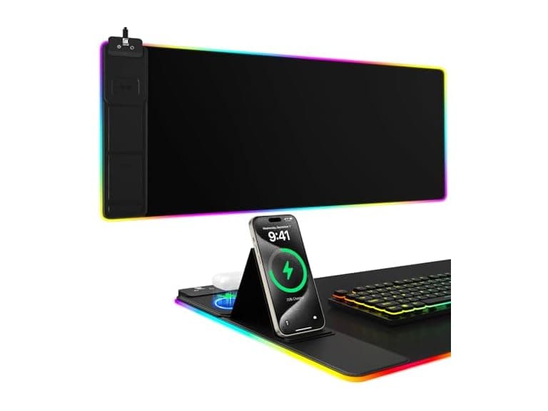 Miroddi RGB Wireless Charging Desk Mat - Image 1