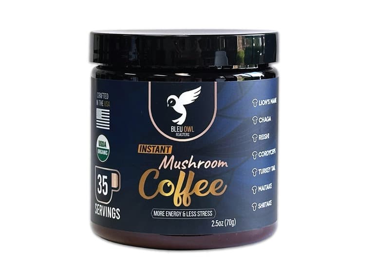 (2 Pack) Bleu Owl Organic Mushroom Coffee - Image 1