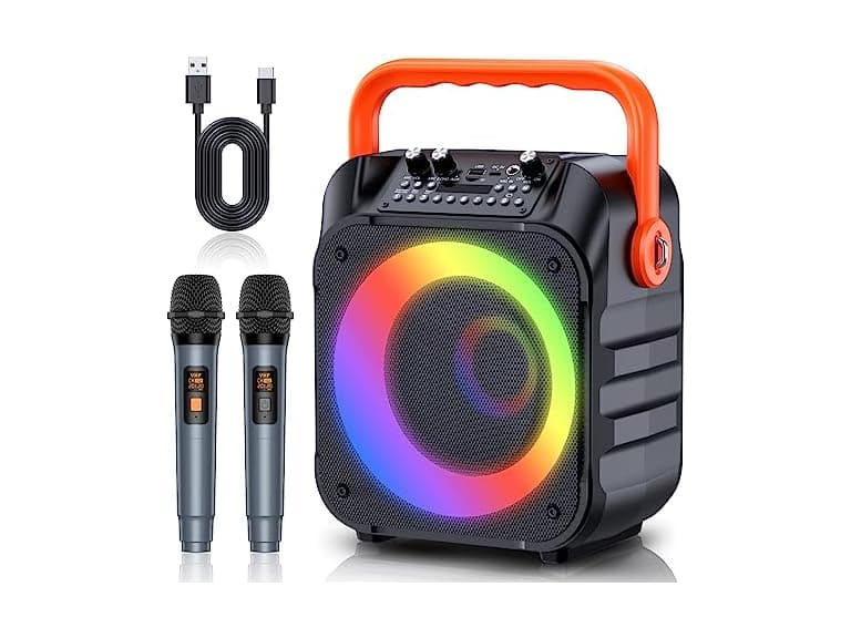 Karaoke Machine with 2 Wireless Mics - Image 1