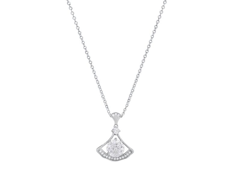 Moissanite Diamond Arc Necklace - Image 1
