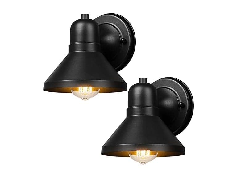 Brightever Outdoor Lanterns, 2Pk Exterior Light Fixtures - Image 1